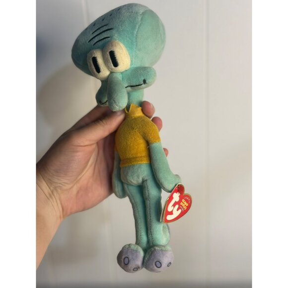 TY Beanie Babies Squidward Tentacles 9" Plush Toy SpongeBob SquarePants Cartoon - Picture 2 of 7
